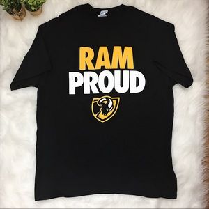 Gildan VCU Rams T Shirt Size L College EUC